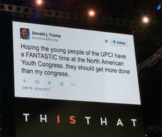 Fake Trump Tweet to the NAYC