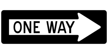 A one way street