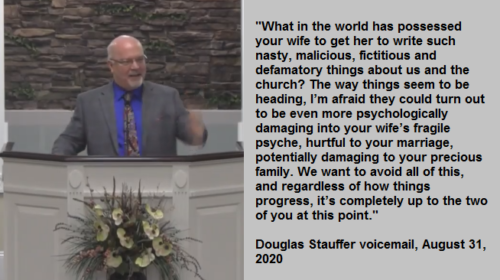 Blindsided: Douglas Stauffer’s August 2020 Voicemail